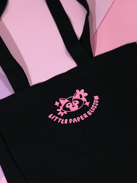 raccoon tote bag | pink