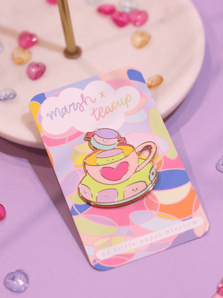 marsh x teacup enamel pin | pink