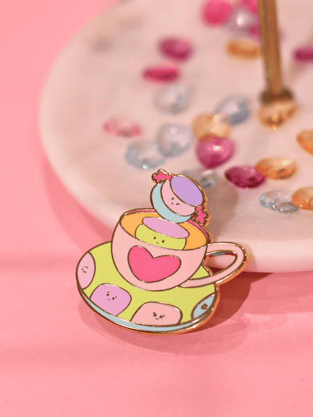 marsh x teacup enamel pin | pink