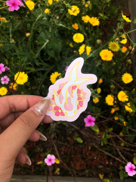 sticker-cherry-the-koi-die-cut-sticker-pink-koi-fish-on-pink-cherry-blossom