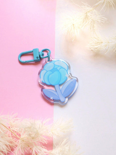 cinderella's peony acrylic keychain | princess flower series