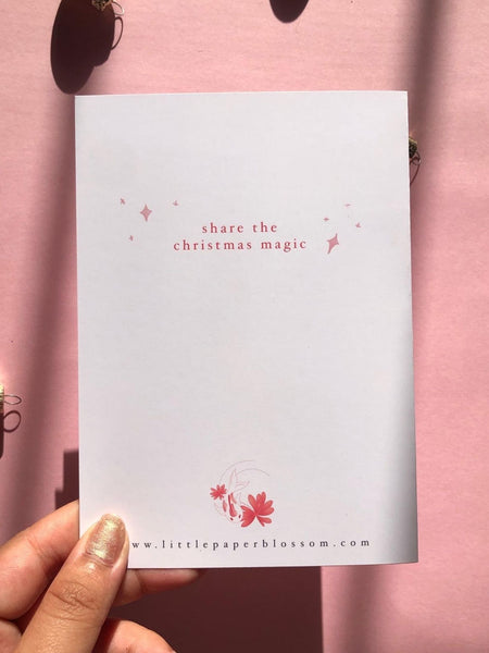 holly the bunny XMAS card
