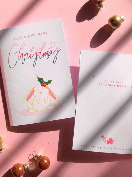holly the bunny XMAS card