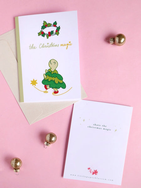 merry the turtle XMAS card