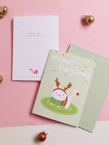 christmas kitty card