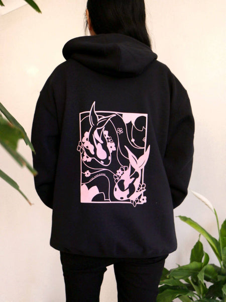 koi pond hoodie | light pink design