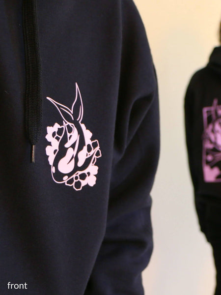 koi pond hoodie | light pink design