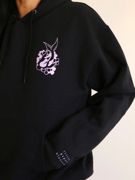koi pond hoodie | lilac design