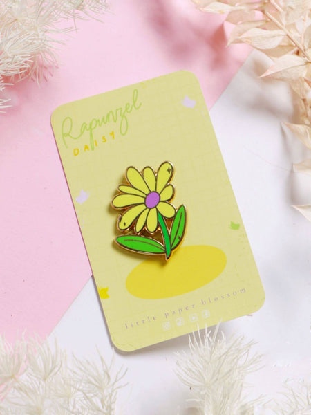 rapunzels's daisy enamel pin | princess flower series