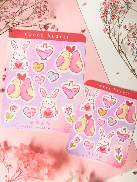 tweetheart sticker sheet | big and mini
