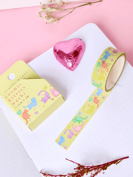cosmic love kitties washi tape 🐱