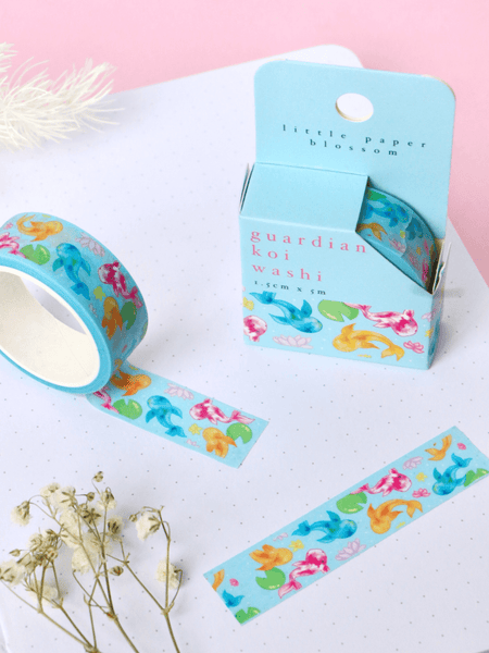 guardian koi washi tape