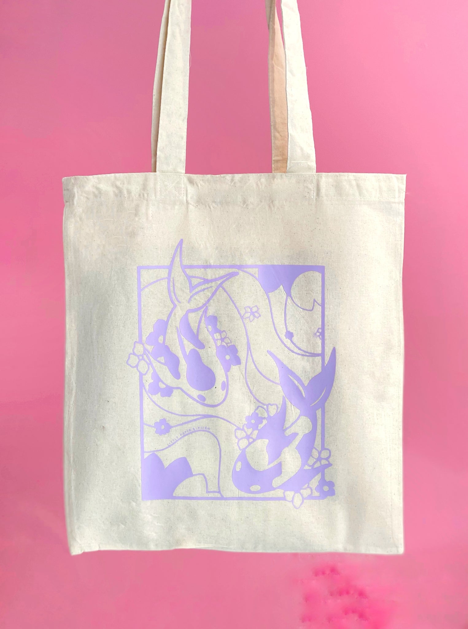 koi pond tote bag | calico and lilac