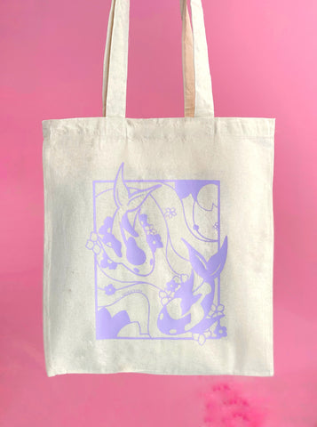 koi pond tote bag | calico and lilac