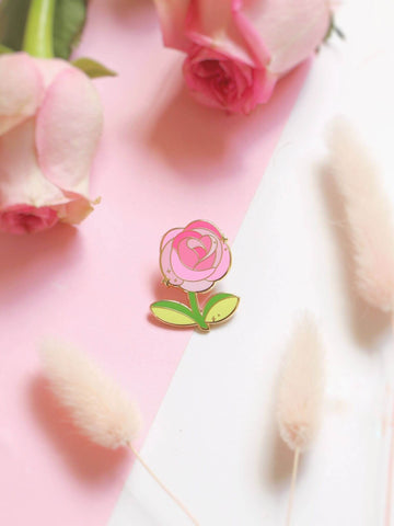 belle's rose enamel pin | princess flower series