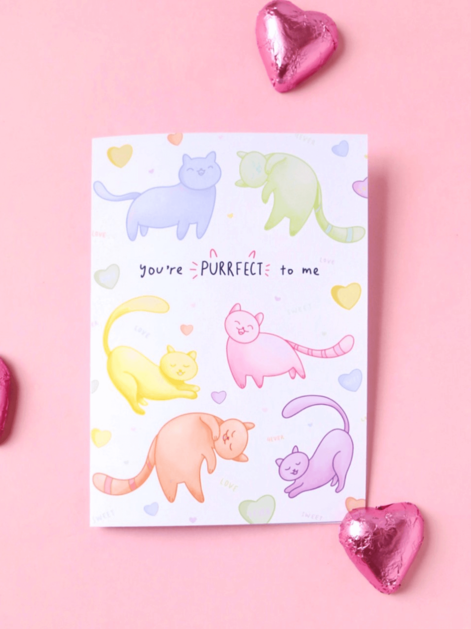 cosmic love kitties card