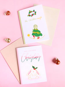 merry and holly xmas card bundle