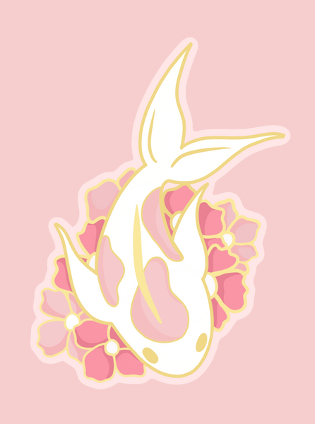cherry-blossom-pink-white-gold-koi-fish-vinyl-diecut-sticker-cute-aesthetic