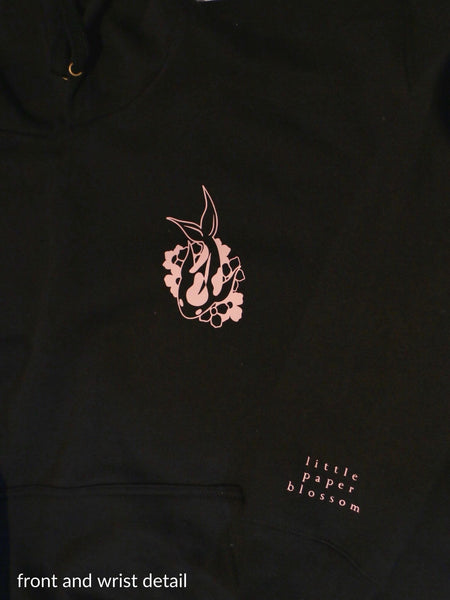 koi pond hoodie | light pink design