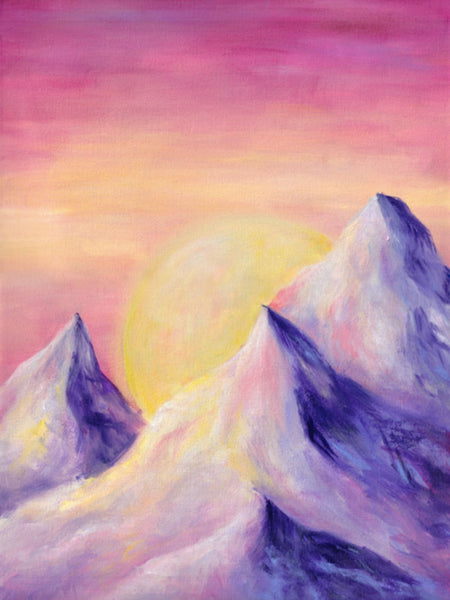 purple-mountains-pink-sunset-acrylic-painting-art-print