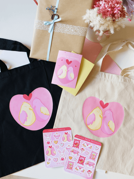 tweetheart birds | valentines gift set | incl wrapping